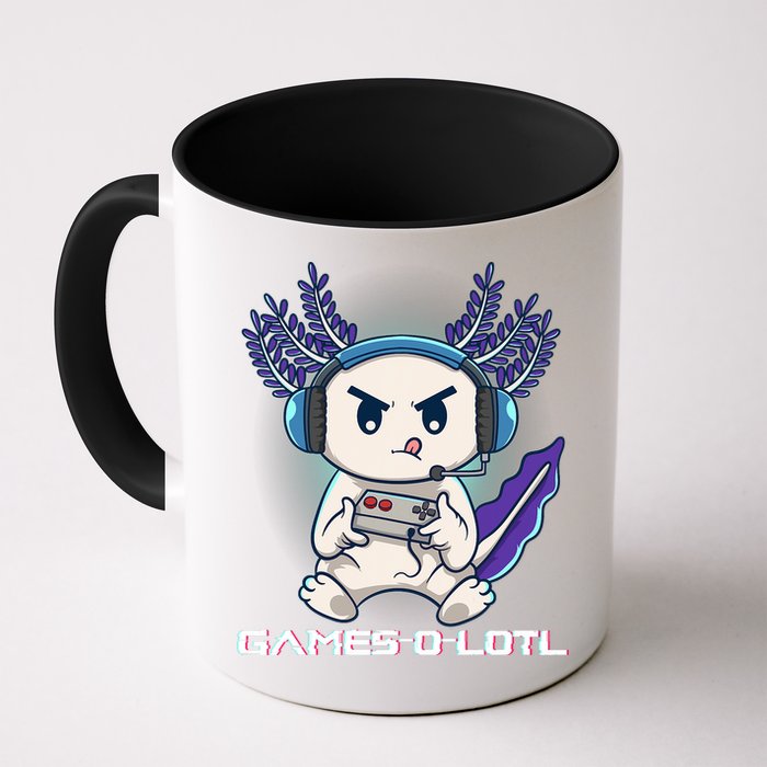 Axolotl Playing Console Video Games Gamesolotl Gaming Mug