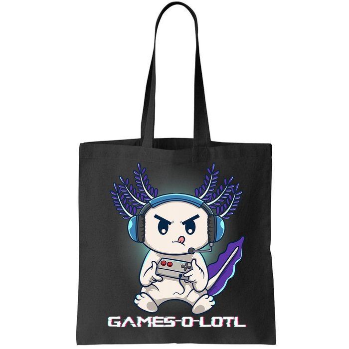 Axolotl Playing Console Video Games Gamesolotl Gaming Bag