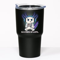 Axolotl Playing Console Video Games Gamesolotl Gaming Tumbler