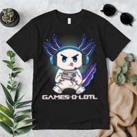 Axolotl Playing Console Video Games Gamesolotl Gaming Premium T-Shirt