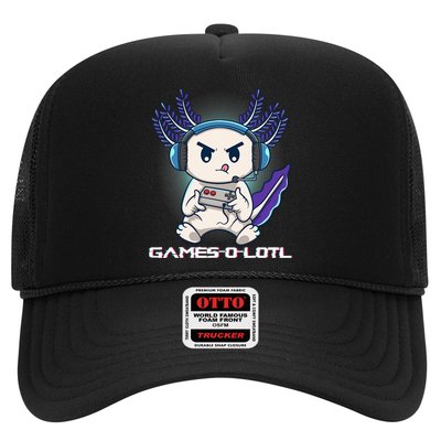 Axolotl Playing Console Video Games Gamesolotl Gaming Hat