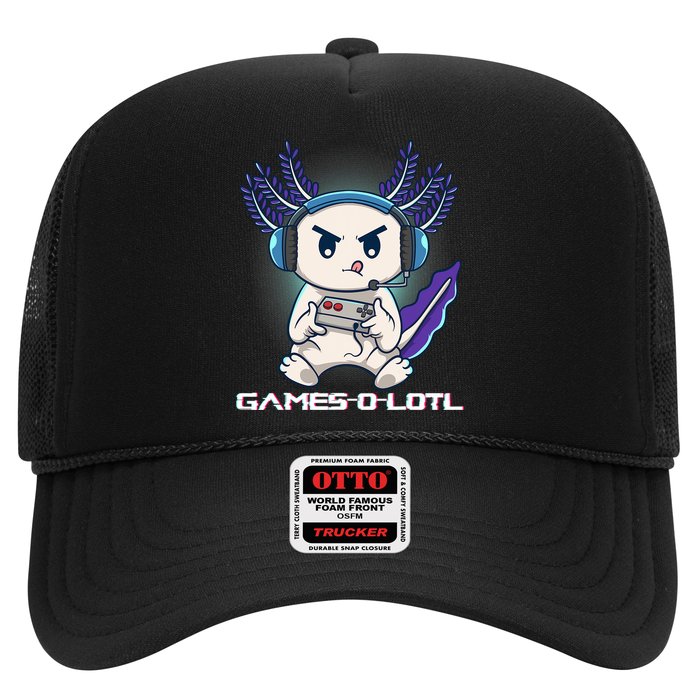 Axolotl Playing Console Video Games Gamesolotl Gaming Hat