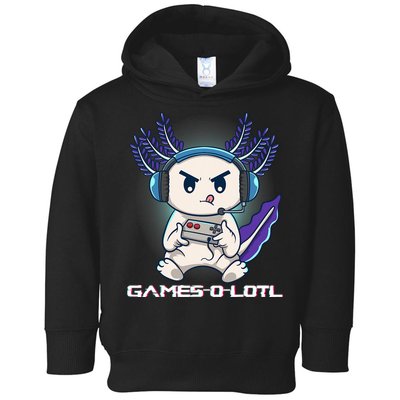 Axolotl Playing Console Video Games Gamesolotl Gaming Toddler Hoodie