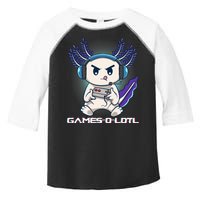 Axolotl Playing Console Video Games Gamesolotl Gaming Toddler Fine Jersey T-Shirt