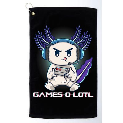 Axolotl Playing Console Video Games Gamesolotl Gaming Golf Towel