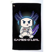 Axolotl Playing Console Video Games Gamesolotl Gaming Golf Towel