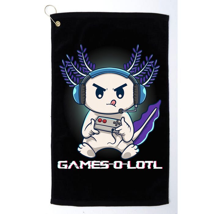 Axolotl Playing Console Video Games Gamesolotl Gaming Golf Towel