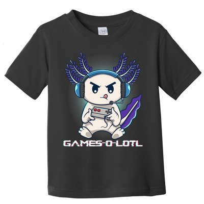 Axolotl Playing Console Video Games Gamesolotl Gaming Toddler T-Shirt
