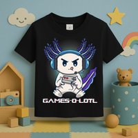 Axolotl Playing Console Video Games Gamesolotl Gaming Toddler T-Shirt