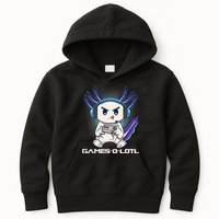 Axolotl Playing Console Video Games Gamesolotl Gaming Kids Hoodie