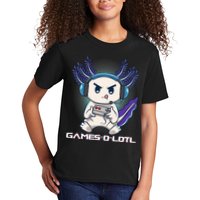 Axolotl Playing Console Video Games Gamesolotl Gaming Kids T-Shirt