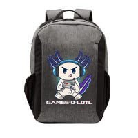 Axolotl Playing Console Video Games Gamesolotl Gaming Vector Backpack