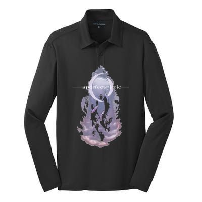 A Perfect Circle Thanks For All The Fish Silk Touch Performance Long Sleeve Polo