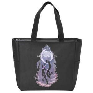 A Perfect Circle Thanks For All The Fish Zip Tote Bag