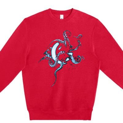 A Perfect Circle Glowing Octopus Premium Crewneck Sweatshirt