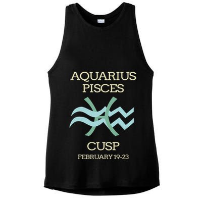 Aquarius Pisces Cusp Zodiac Horoscope Ladies PosiCharge Tri-Blend Wicking Tank