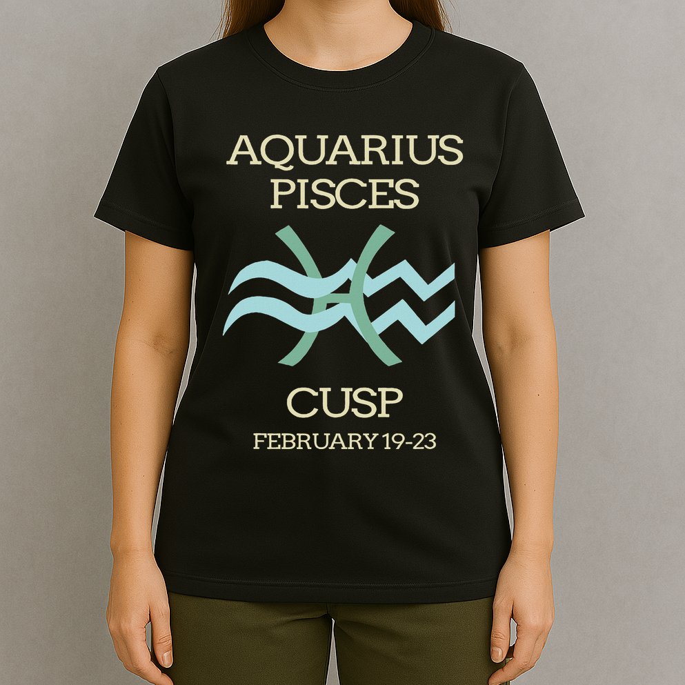 Aquarius Pisces Cusp Zodiac Horoscope T-Shirt