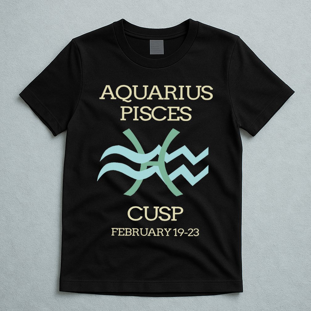 Aquarius Pisces Cusp Zodiac Horoscope T-Shirt