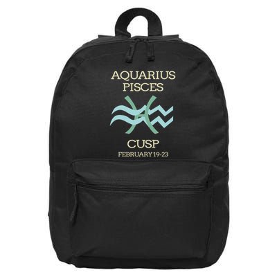 Aquarius Pisces Cusp Zodiac Horoscope 16 in Basic Backpack