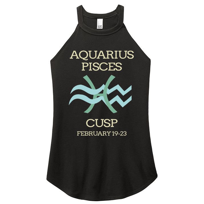 Aquarius Pisces Cusp Zodiac Horoscope Women's Perfect Tri Rocker Tank