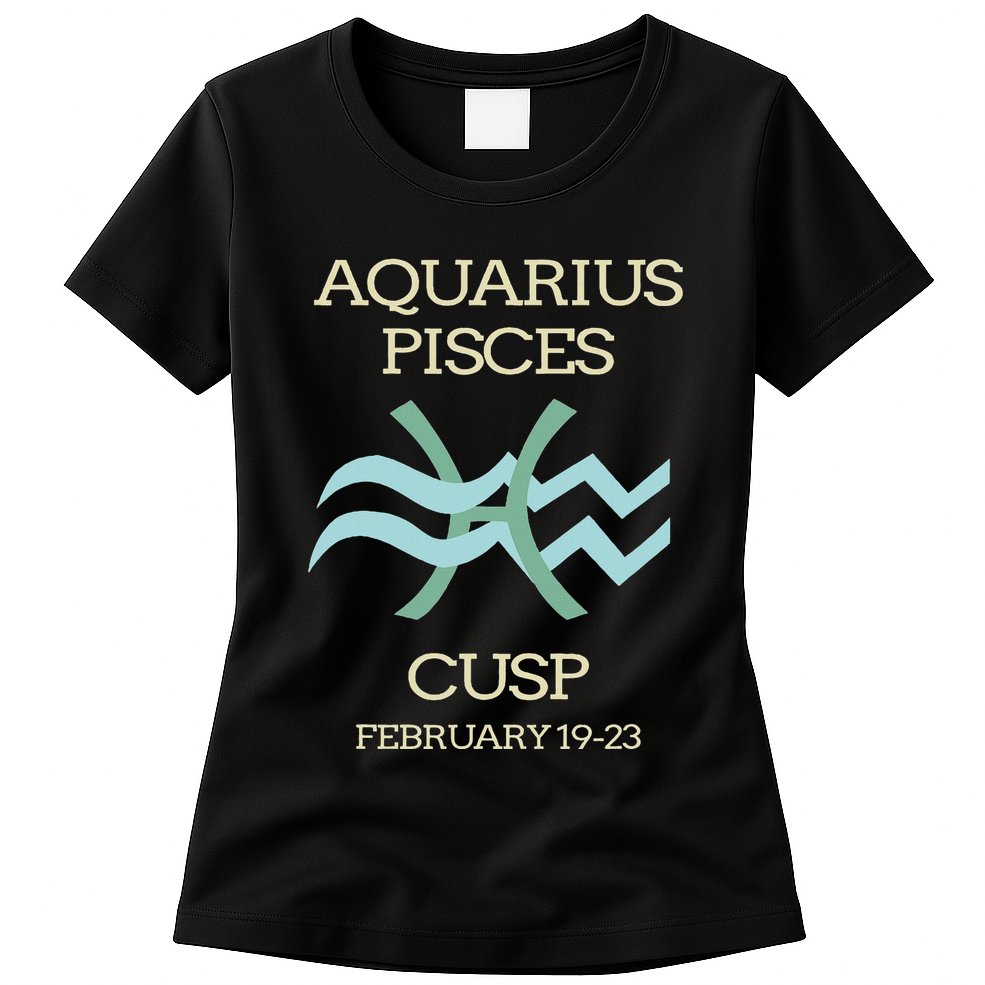 Aquarius Pisces Cusp Zodiac Horoscope Womens T-Shirt