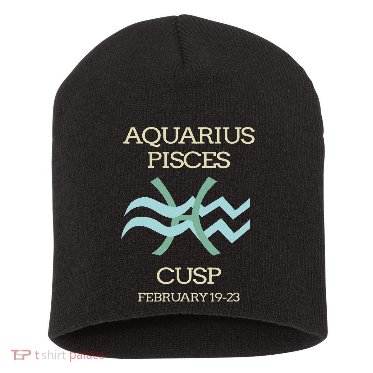 Aquarius Pisces Cusp Zodiac Horoscope Short Acrylic Beanie