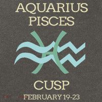 Aquarius Pisces Cusp Zodiac Horoscope Cotton Canvas Backpack