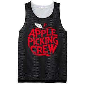 Apple Picking Crew Funny Orchard Harvest Season Fall Autumn Mesh Reversible Basketball Jersey Tank