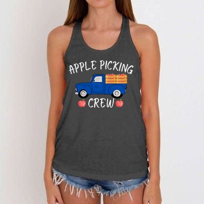 Apple Picking Crew Apple Picking Autumn Fall Apple Lover Fall Family Outfit Women's Knotted Racerback Tank