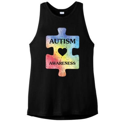 Autism Puzzle Clothing Cute Autism Awareness Funny Gift Ladies PosiCharge Tri-Blend Wicking Tank