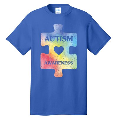 Autism Puzzle Clothing Cute Autism Awareness Funny Gift Tall T-Shirt