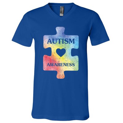 Autism Puzzle Clothing Cute Autism Awareness Funny Gift V-Neck T-Shirt