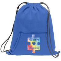 Autism Puzzle Clothing Cute Autism Awareness Funny Gift Sweatshirt Cinch Pack Bag