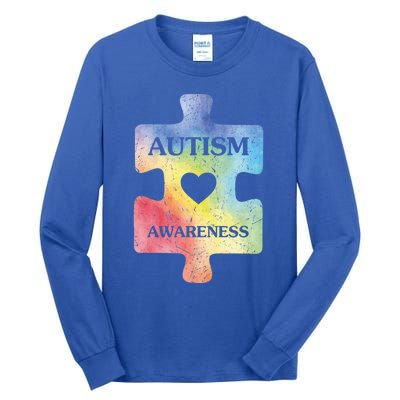 Autism Puzzle Clothing Cute Autism Awareness Funny Gift Tall Long Sleeve T-Shirt