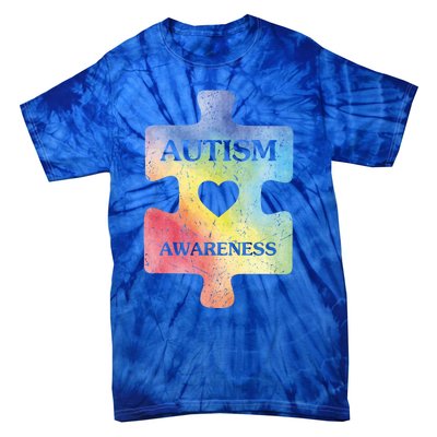 Autism Puzzle Clothing Cute Autism Awareness Funny Gift Tie-Dye T-Shirt