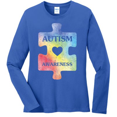 Autism Puzzle Clothing Cute Autism Awareness Funny Gift Ladies Long Sleeve Shirt