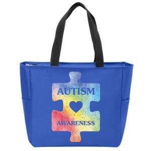 Autism Puzzle Clothing Cute Autism Awareness Funny Gift Zip Tote Bag