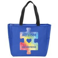 Autism Puzzle Clothing Cute Autism Awareness Funny Gift Zip Tote Bag