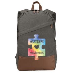 Autism Puzzle Clothing Cute Autism Awareness Funny Gift Cotton Canvas Backpack