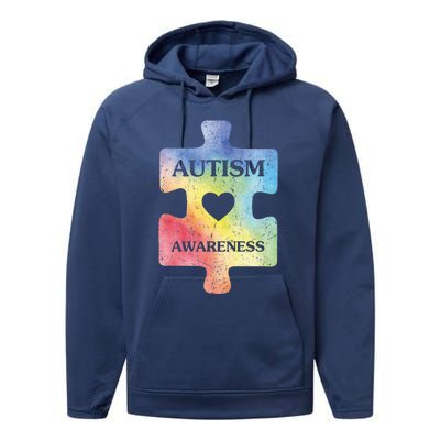 Autism Puzzle Clothing Cute Autism Awareness Funny Gift Performance Fleece Hoodie