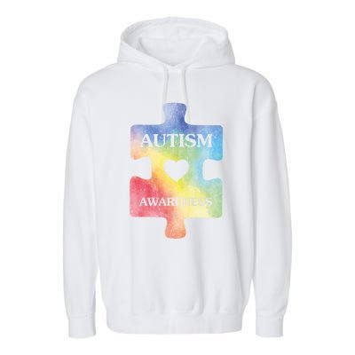 Autism Puzzle Clothing Cute Autism Awareness Funny Gift Garment-Dyed Fleece Hoodie