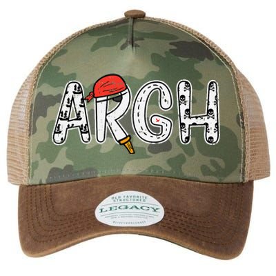 Argh Pirate Cute Halloween Costume Legacy Tie Dye Trucker Hat