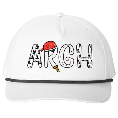 Argh Pirate Cute Halloween Costume Snapback Five-Panel Rope Hat