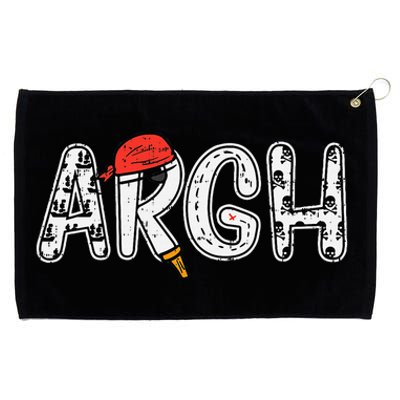 Argh Pirate Cute Halloween Costume Grommeted Golf Towel