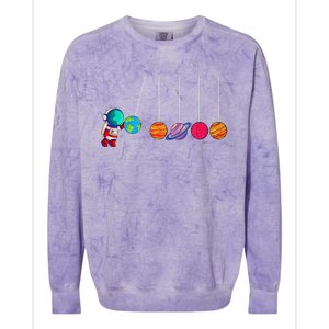 Astrophysicist Planet Cradle Astronomy Colorblast Crewneck Sweatshirt