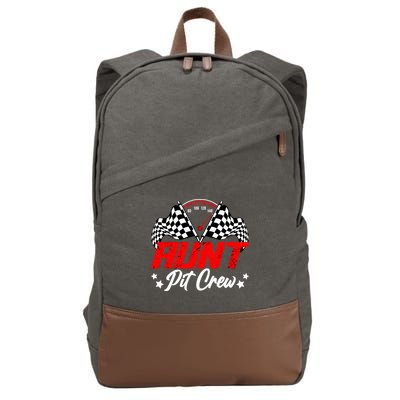 Aunt Pit Crew Birthday Party Race Car Lover Racing Family Cotton Canvas Backpack