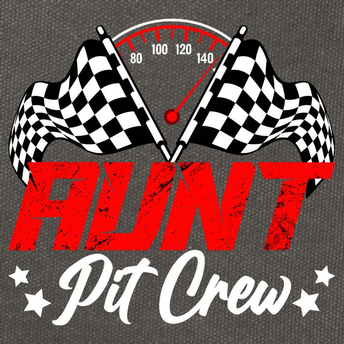Aunt Pit Crew Birthday Party Race Car Lover Racing Family Cotton Canvas Backpack