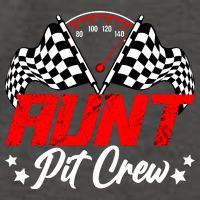 Aunt Pit Crew Birthday Party Race Car Lover Racing Family Vector Backpack