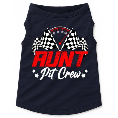 Aunt Pit Crew Birthday Party Race Car Lover Racing Family Doggie Tank
