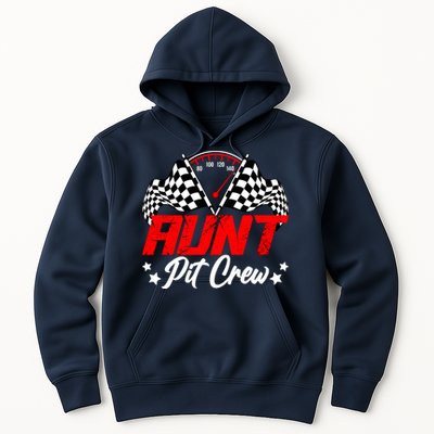 Aunt Pit Crew Birthday Party Race Car Lover Racing Family Hoodie